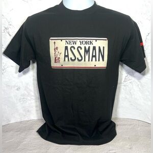 Assman New York License Plate T-shirt Size Small NWOT